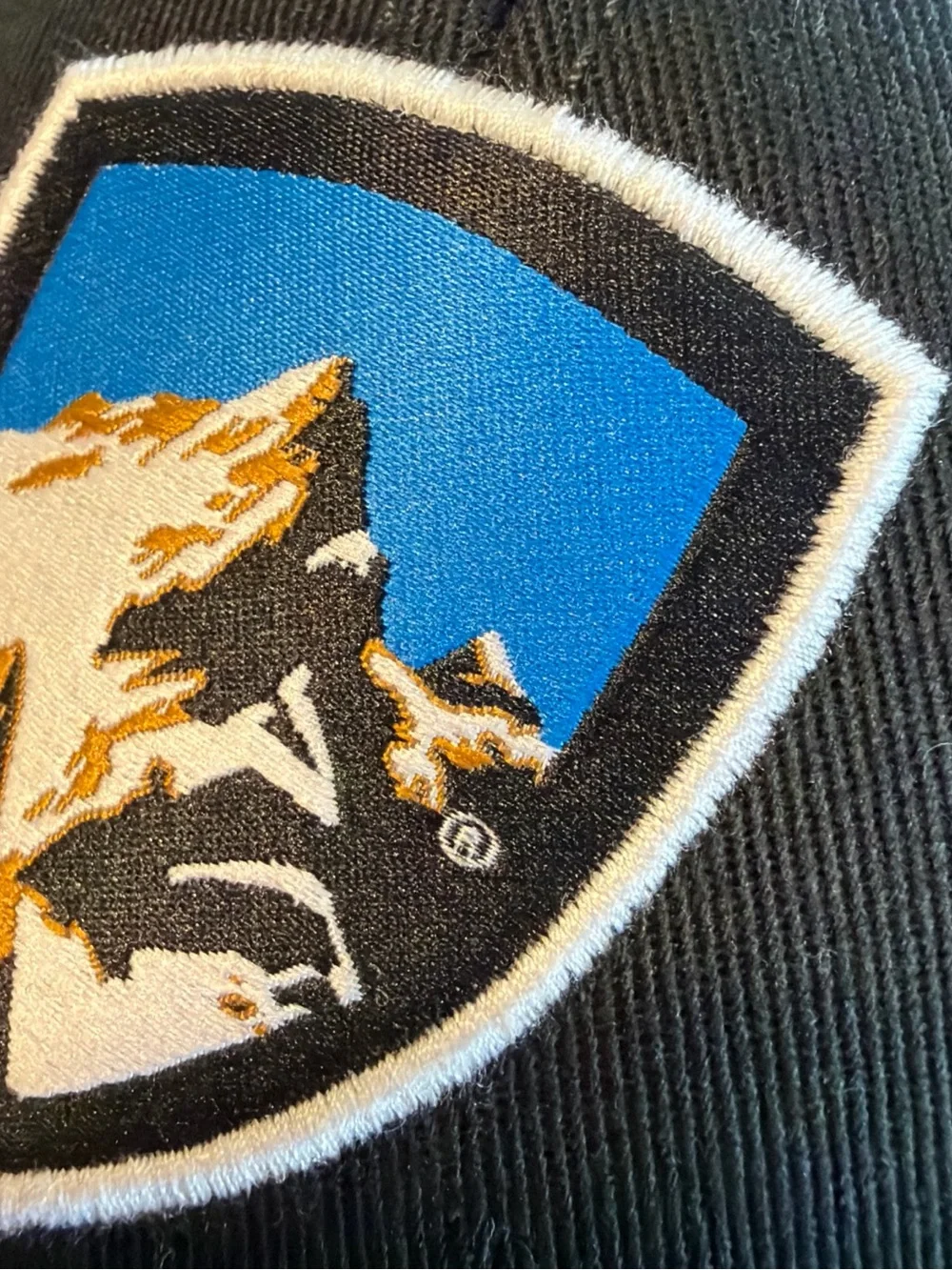 Kuhl Black Mesh Back Trucker Hat with Mountain Patch - Picture 3 of 5